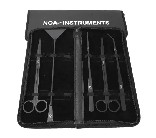 Aquascaping Tools Set, Pflanzenpflege in Aquarien (Blackline)