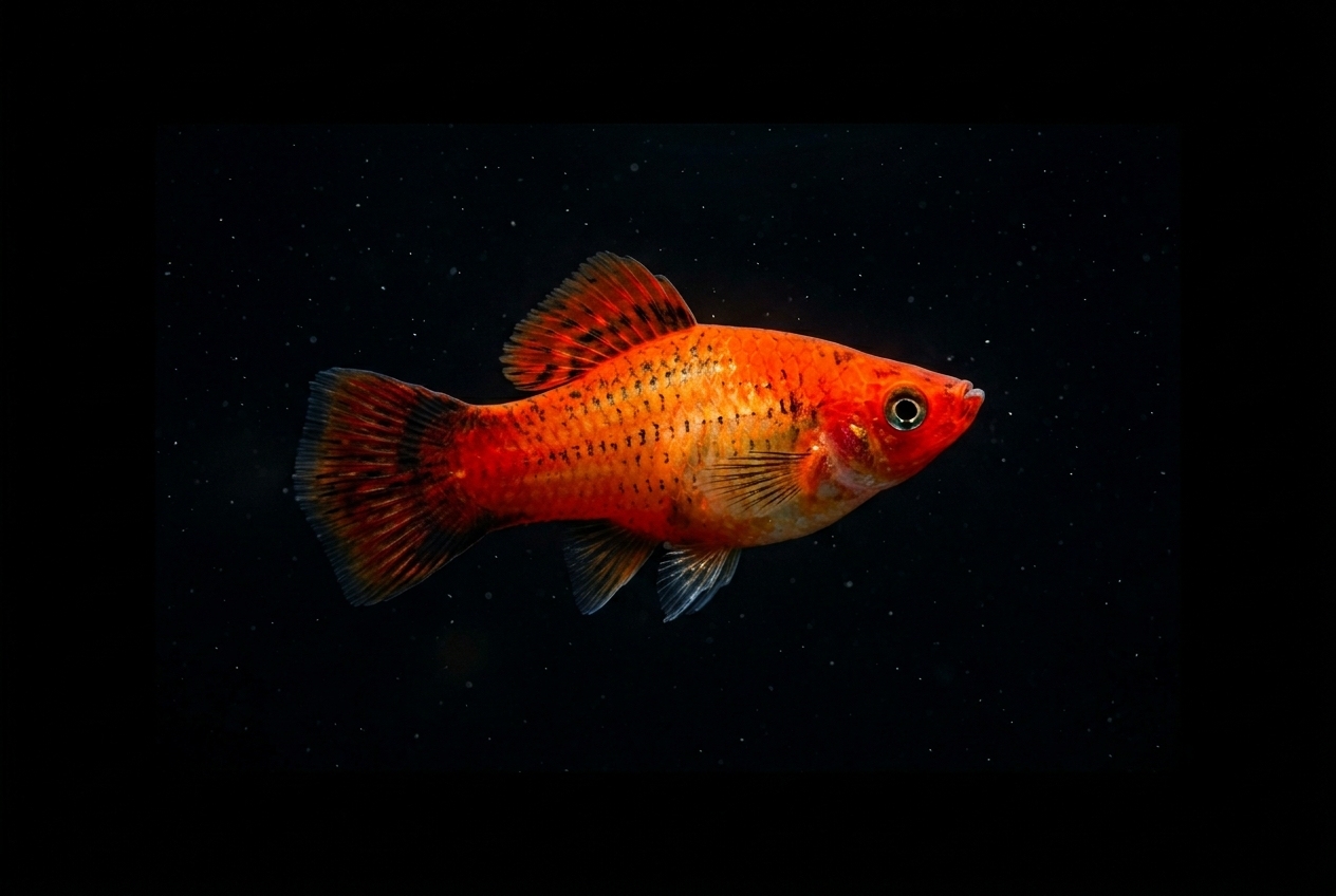 Platy spotted red flame
