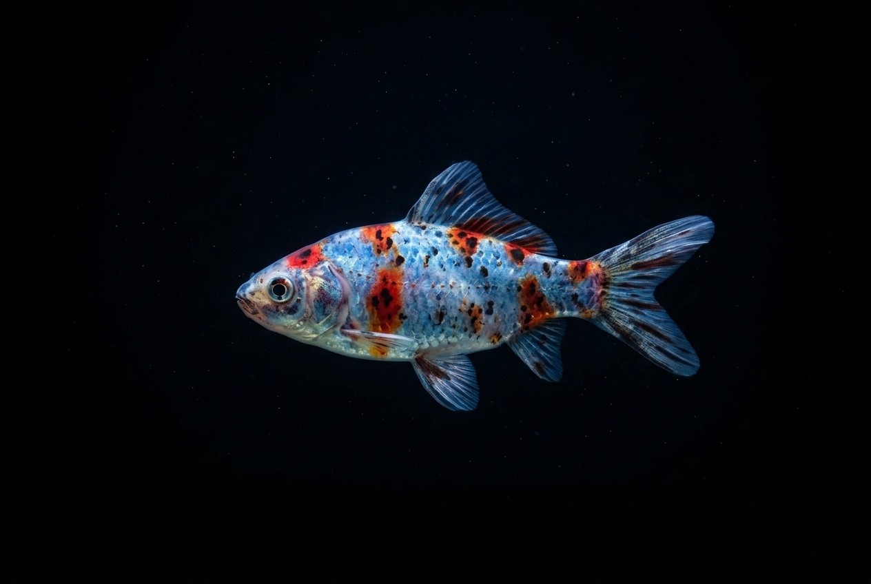 Goldfisch Shubunkin blau